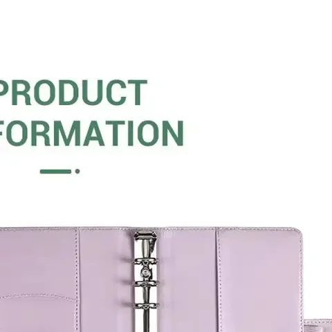 A6 Snowflake Button PU Leather DIY Binder Notebook Only Cover Diary Books Schedule Covers School Stationery