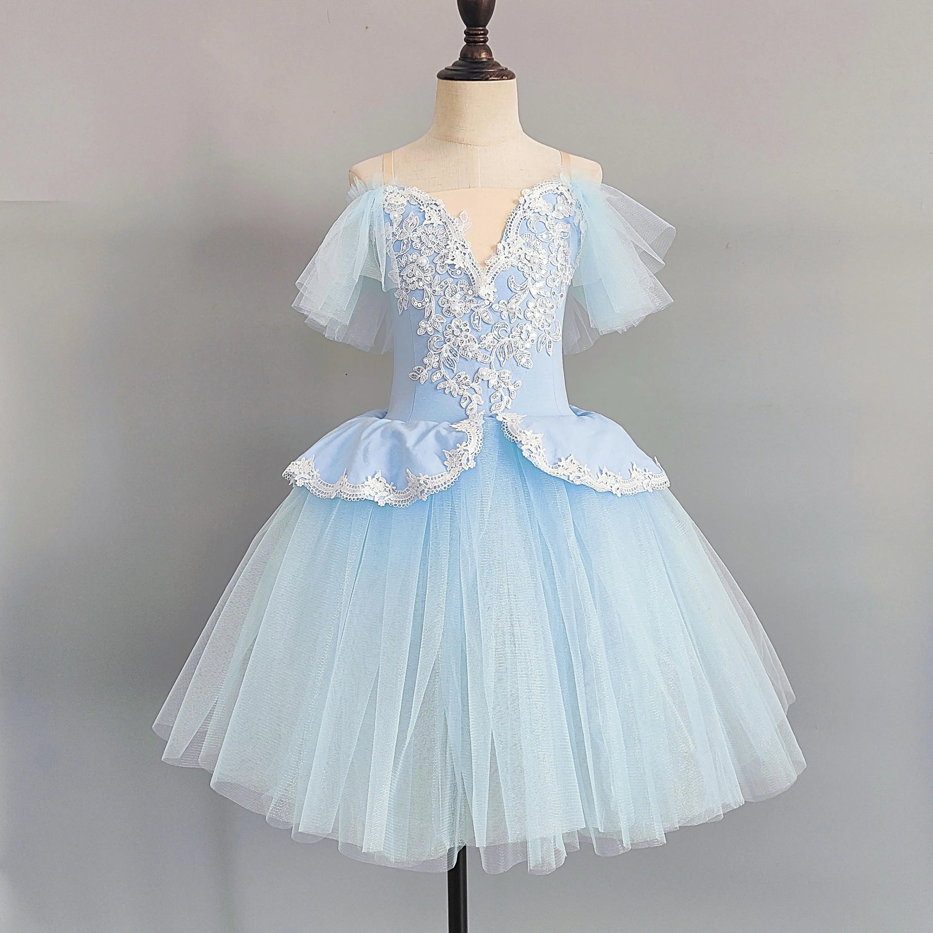 Jupe de Ballet professionnelle pour filles, Tutu Long, Cosumes de cygne, robe de danse de princesse, vêtements de spectacle