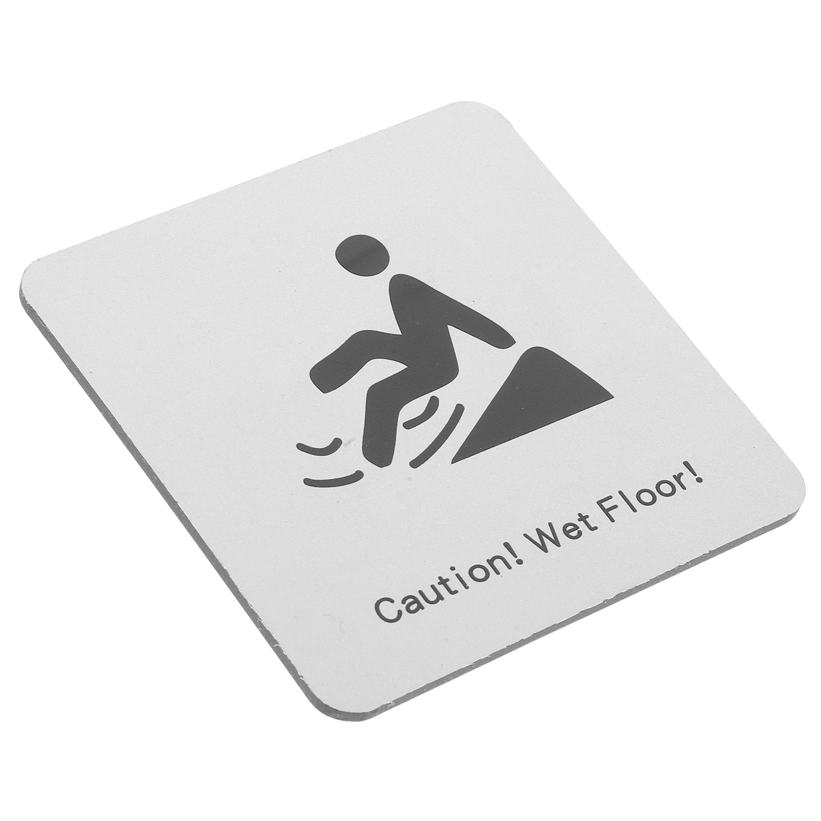

Slippery Floor Warning Sign Wet Caution Plate Safety Label Waterproof Reminder for Mall Home School Use Adhesive Backing