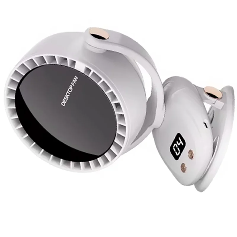 USB Multi Functional Leafless Clip Fan Outdoor Camping Desktop Charging Wireless Fan