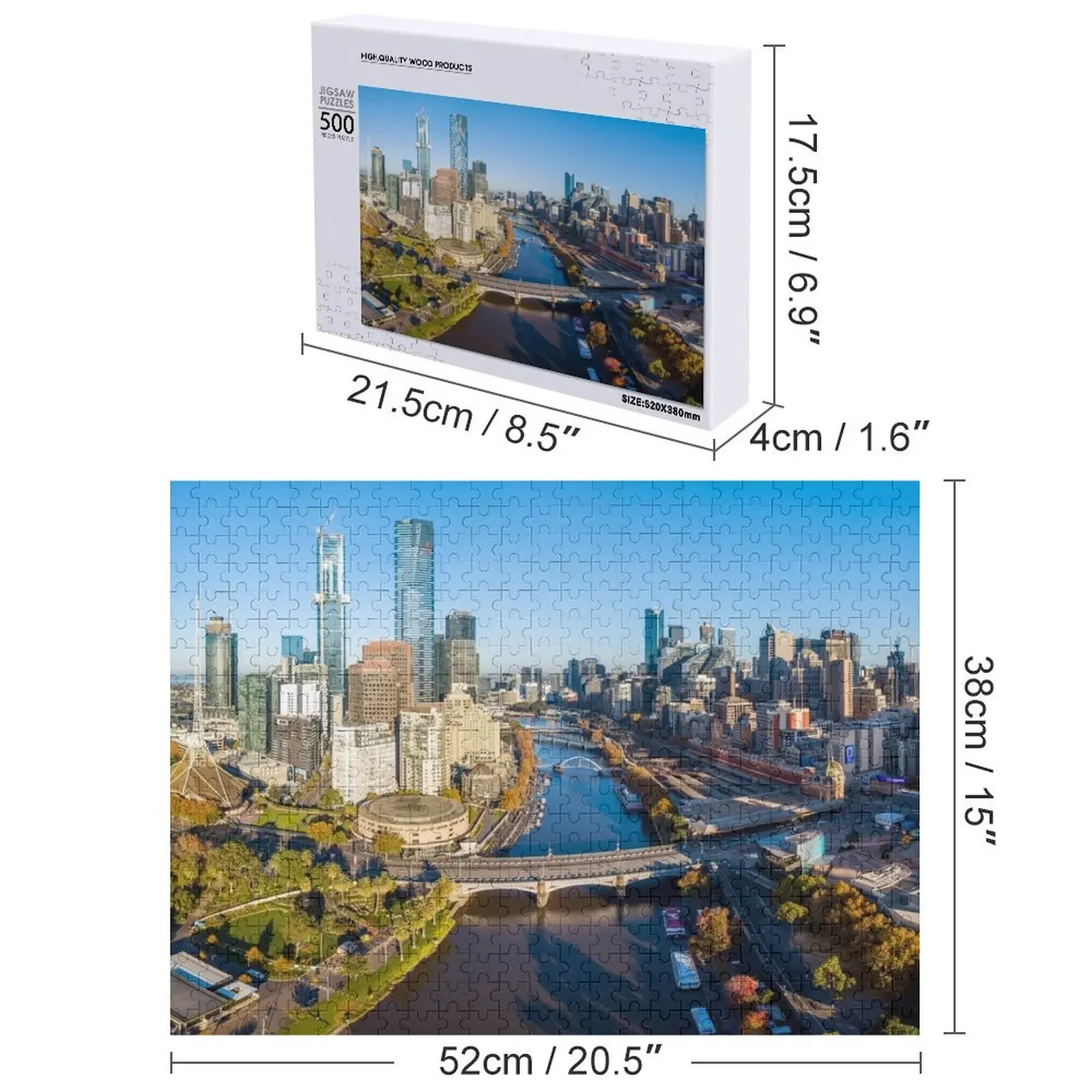 Puzzle Melbourne City Puzzle opere d'arte Puzzle anime