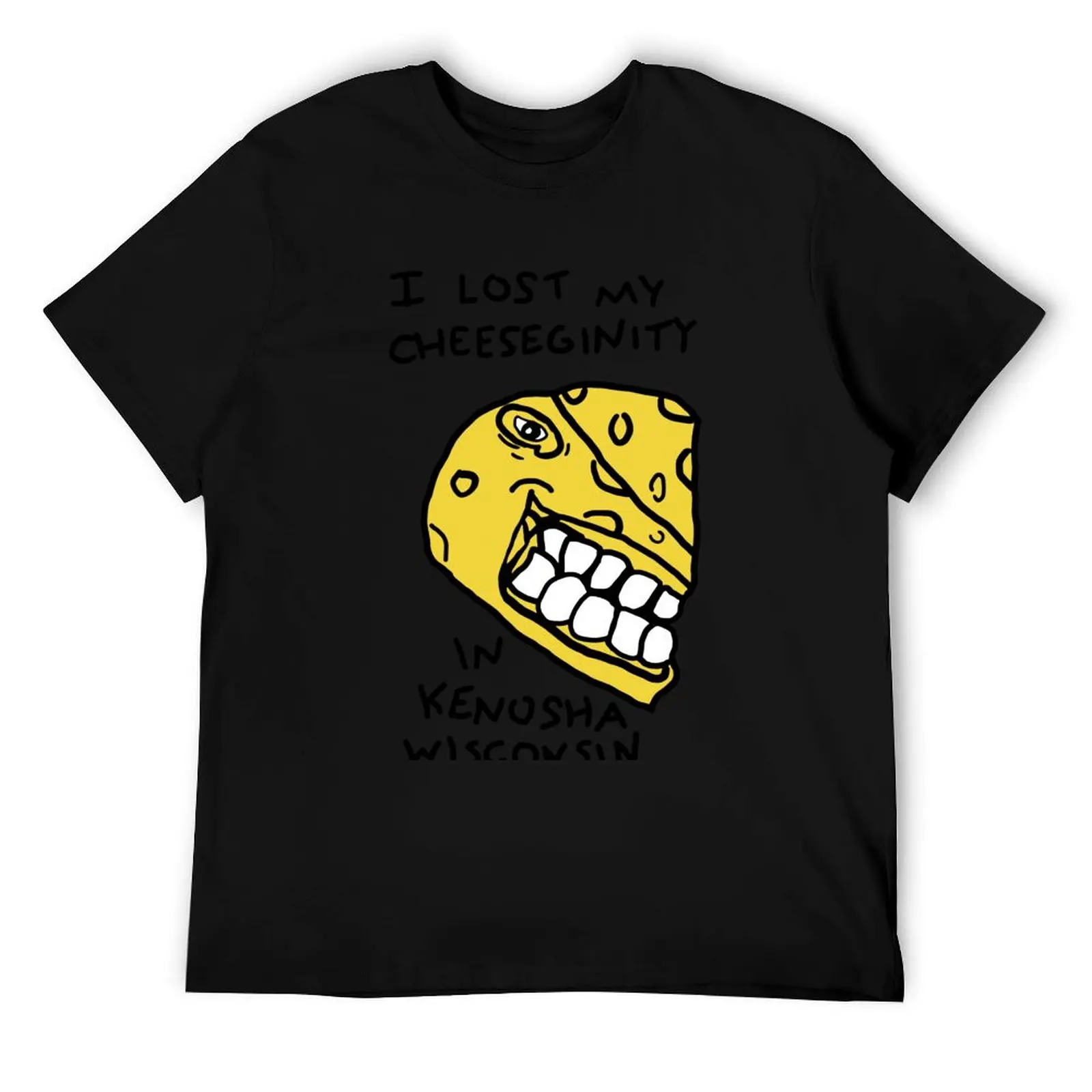

Футболка I LOST MY CHEESEGINITY IN KENOSHA WISCONSIN, мужские футболки для мужчин, хлопковая футболка, комплект футболок, мужская роскошная футболка