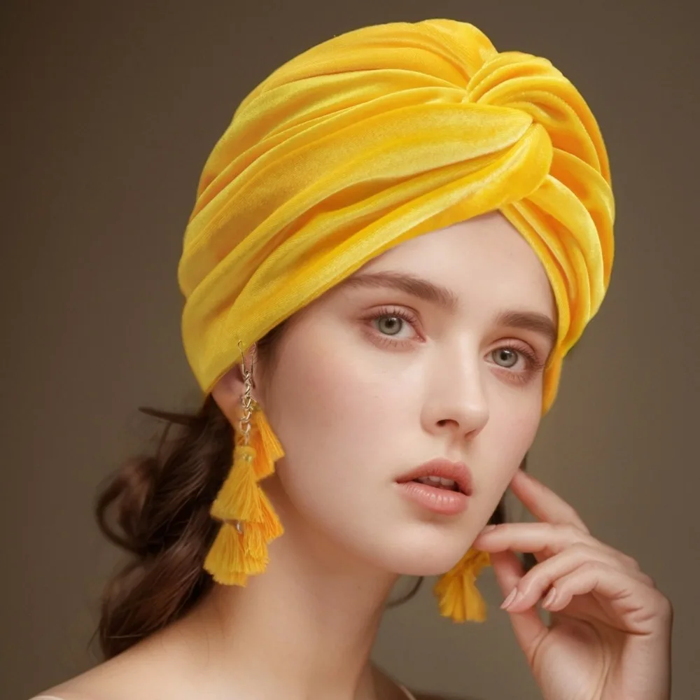 

Simple Solid Color Fashionable Fringe Hat Tassel Bohemia Style Crossed Pullover Hat Retro Western Style Beanie Hat Woman