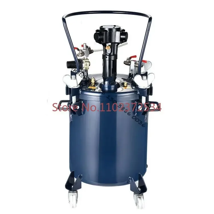 304 Stainless Steel Mixing Spray Paint Pressure Pot Tank with 60L Air Powered Mixing Agitator Automatic Agitating Pressure Tank