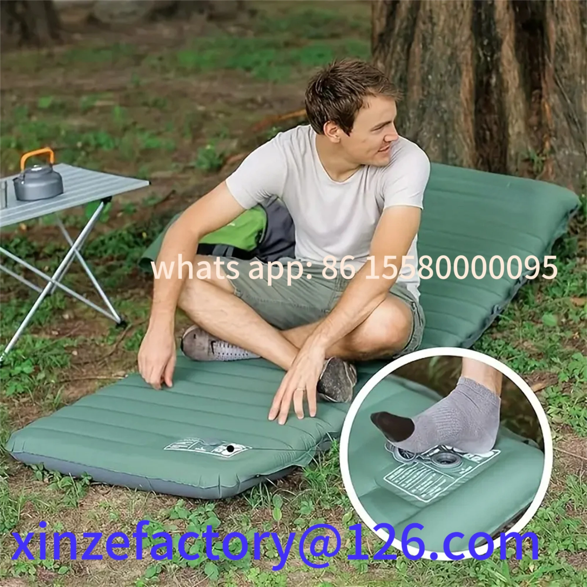 

Be suitable for Ultra-LEDt Sleeping Mat 4" Thick Ultra-Light Self-Inflating Mat for Camping