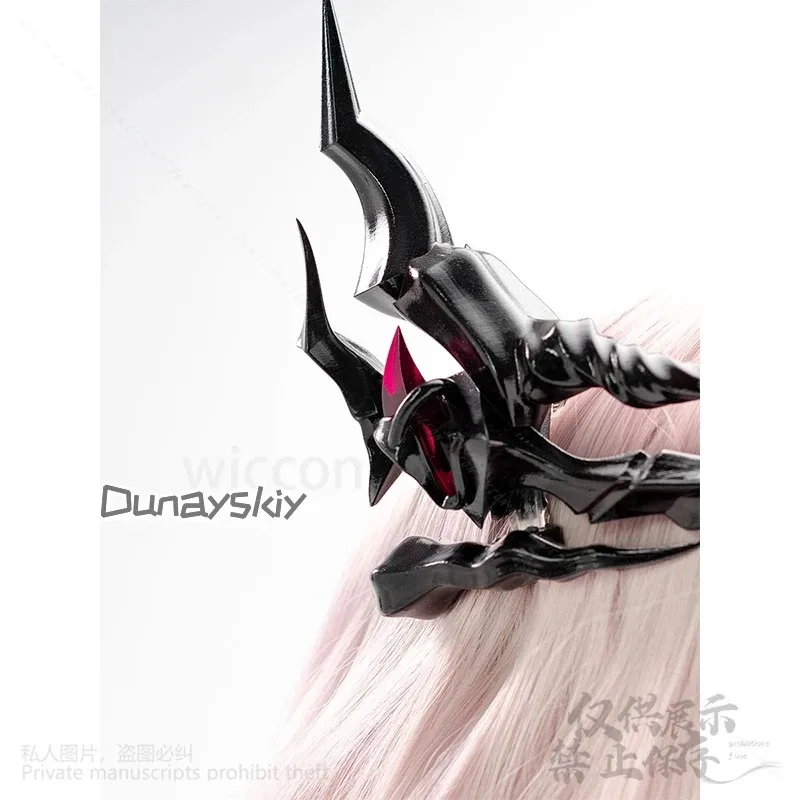 أنيمي لعبة الحب والمساحة العميقة تأثيري سيلوس البطلة ثلاثية الأبعاد قرون التنين أغطية الرأس أقراط مجوهرات اكسسوارات كوس مخصصة