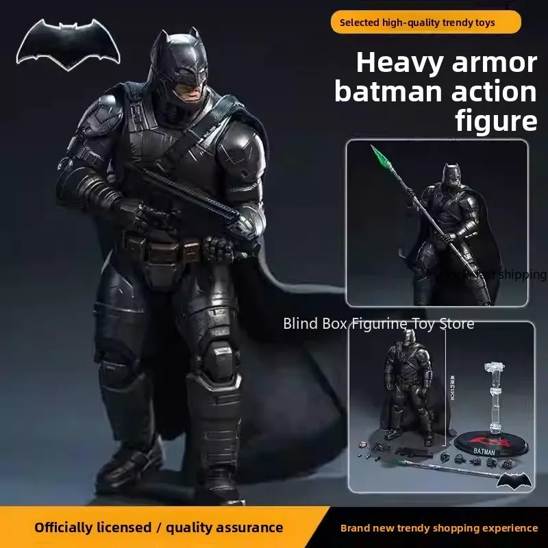 

FondJoy DC1013 Heavy Armor Batman 1/9 Scale Articulated Action Figure Justice League Movie Character PVC Collectible Model Gift