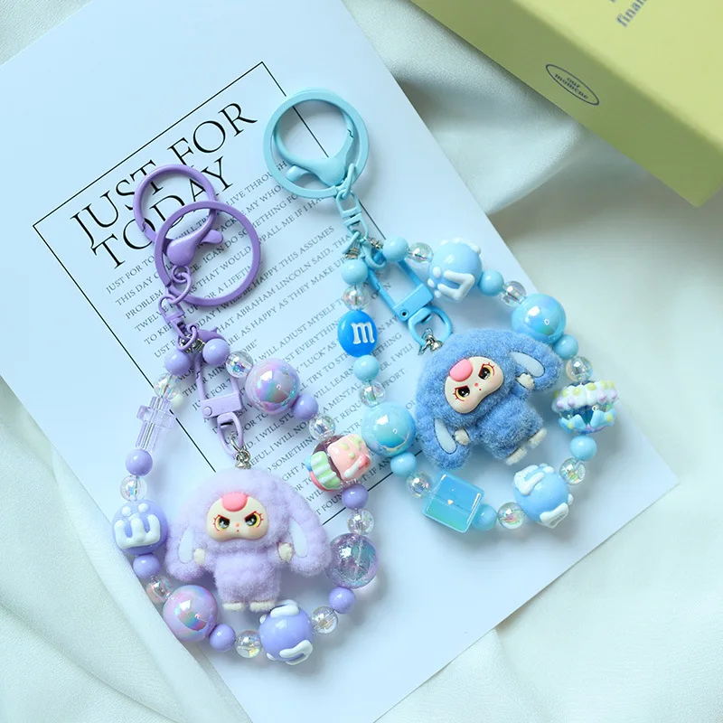 

Cartoon Colorful Baby Mini Couple Keyring Kawaii Cartoon Creative Mobile Phone Bag Pendant Charms Backpack Decoration Gifts