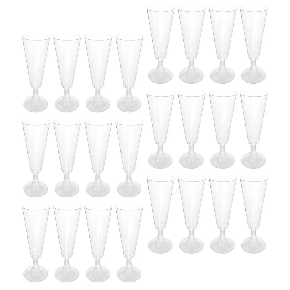 パーティー用、バー用、ワイングラス、透明な飲み物用グラス、使い捨てプラスチック製カクテルグラス-40個入り