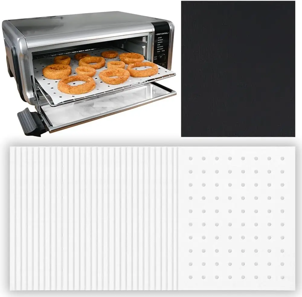 Toaster Parchment Paper Liners for Countertop Convection Ovens and Air Fryers, Heat Resistant Non-Stick Accessories