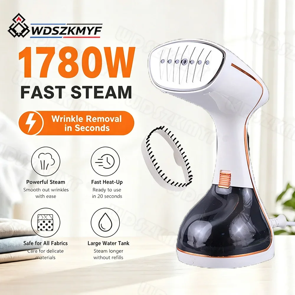 Handheld Steam Hanging Iron 1780W Touch Screen Control 20 Seconds Fast Preheat 320ml Portable Home Small Fabric Clothes Steamer