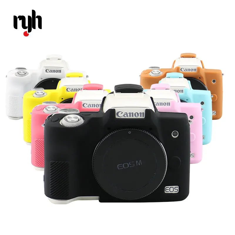 실리콘 아머 스킨 케이스 바디 커버 프로텍터, 캐논 EOS M50 Mark II EOS M 50 II 디지털 카메라 내부 소프트 백