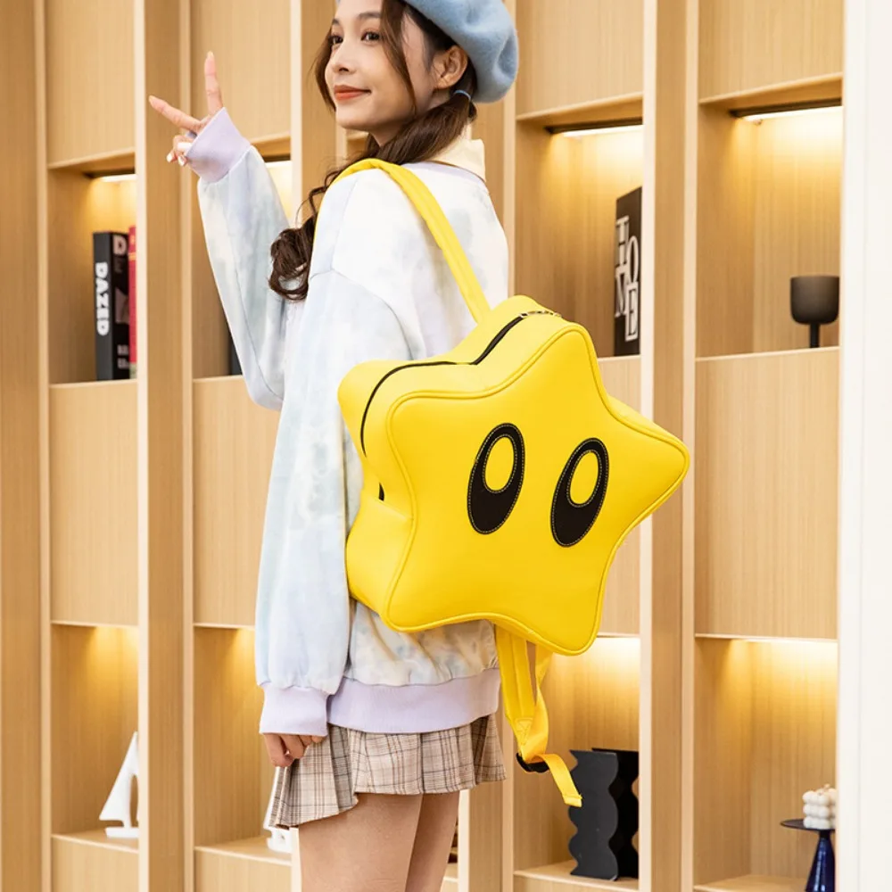 Große Augen Stern Rucksäcke ästhetische süße süße lässige Schüler Schult asche Mädchen trend ige kawaii harajuku Rucksäcke japanische Frauen