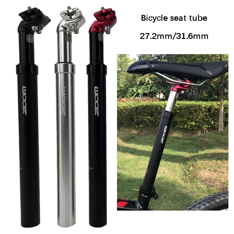 Bicycle Seat Post Tube Mountain Bike Shock Absorber 27.2mm 31.6mm Bicycle Shock Absorber Rod Aluminum Alloy Seat Tube