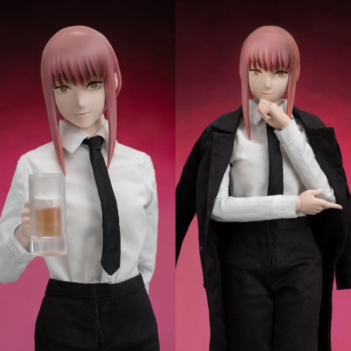 

Threezero 3Z04660M0 1/6 Женщина-солдат Нежная Макима Японское аниме Девушка Фигурка Бензопила 12 "Нежный полный набор игрушек