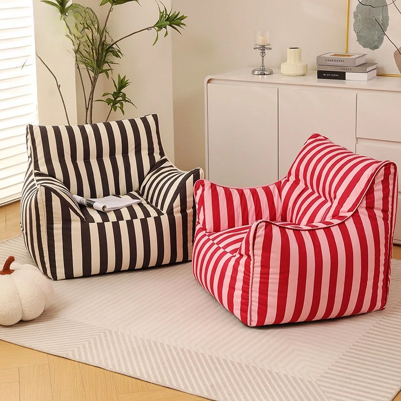 

Bean Bag Furniture Sofas For Living Room Compression Puffs High-density Resilient Foam Sillones Comprimidos Scandinavian Style