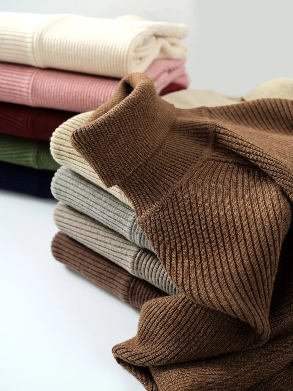 

Turtleneck Sweater Knit Tops for Women Pullover Spring Fall Winter Fashion Batwing Long Sleeve Top Female Sweater Woman Clothing