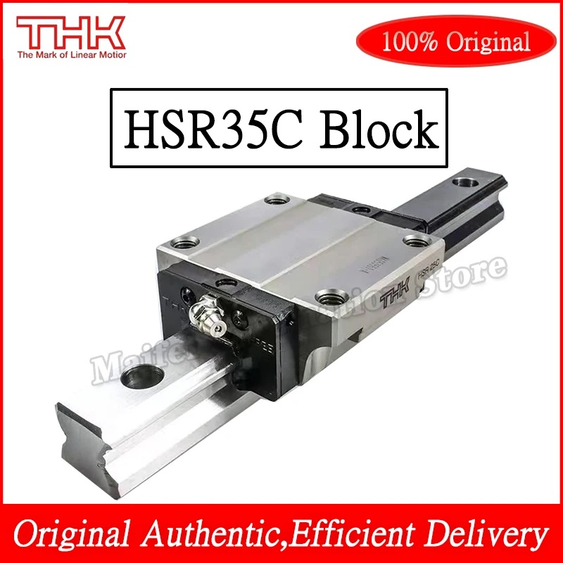 100% Original THK HSR35C Block HSR35C1SS HSR35CSSC1 HSR35C1UU HSV35 HSV35C Rail Slide  Orignal  Linear Guideway Carriage