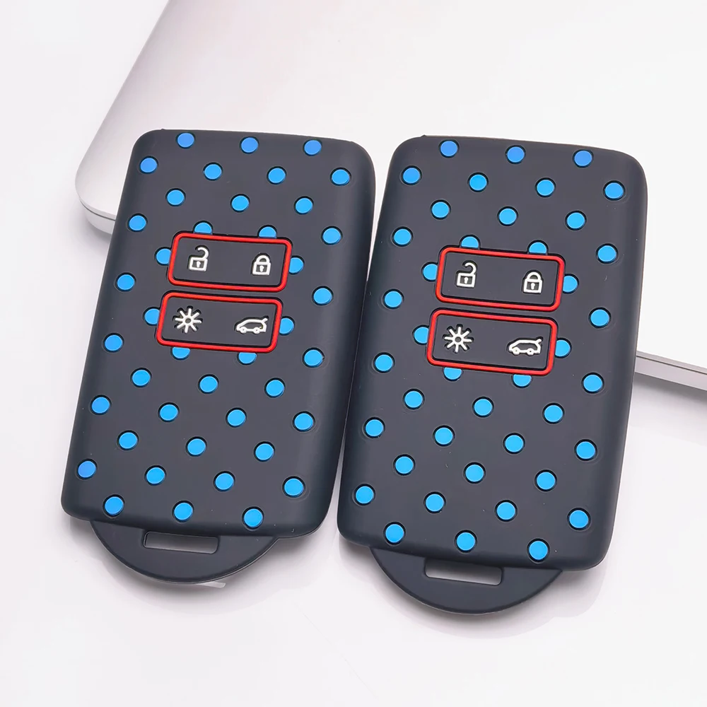 Key Fob Cover for Renault Koleos Kadjar Scenic Megane Espace Talisman Captur Clio Anti-Scratch Shockproof Soft Grip Easy Install
