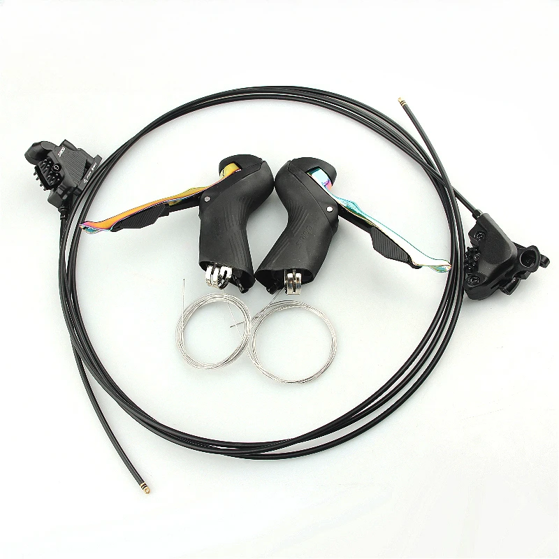 

Hydraulic Disc Brake Dual-Control Shifter Set 1x/2x11-12 Speed 24-Speed Drivetrain MTB Brake Calipers Off-Road Cycling Groupset