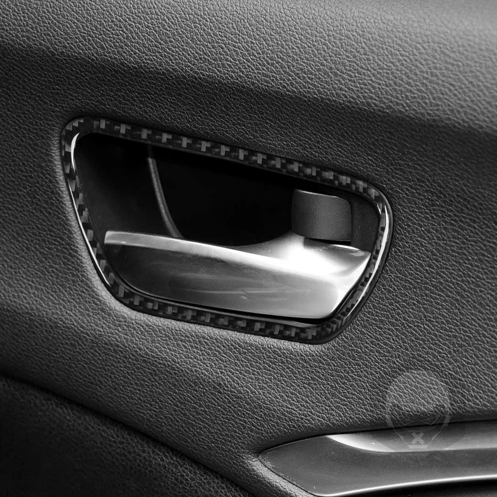 For Acura MDX 2014–2020 Complete set of door handle accessories Real Soft Carbon Fiber Interior Accessories Decorative Stickers
