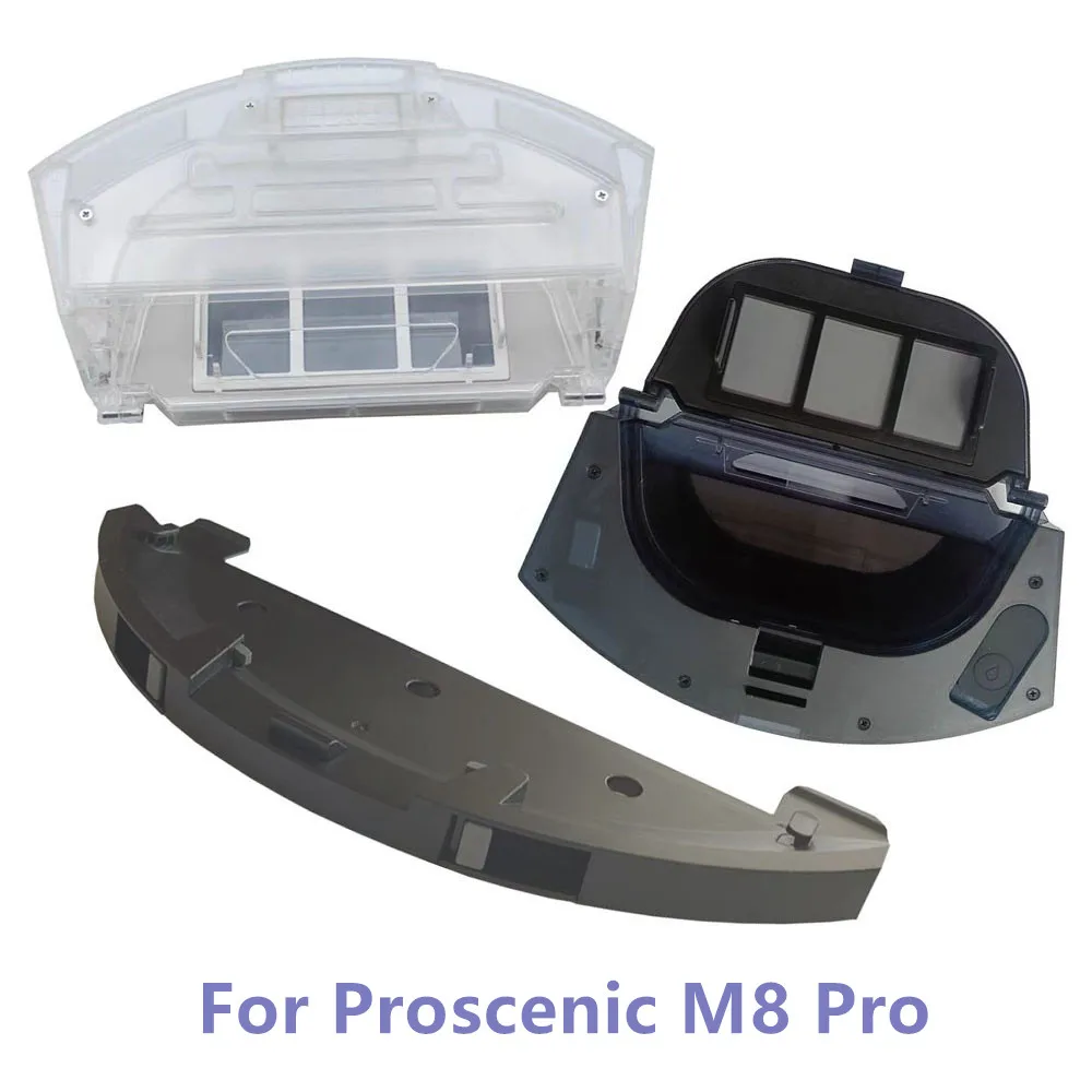 For Proscenic M8 Pro Mop Cloth Holder 2 in 1 Water Tank Dust Box For Proscenic M8 Pro Robot Vacuum Cleaner Parts