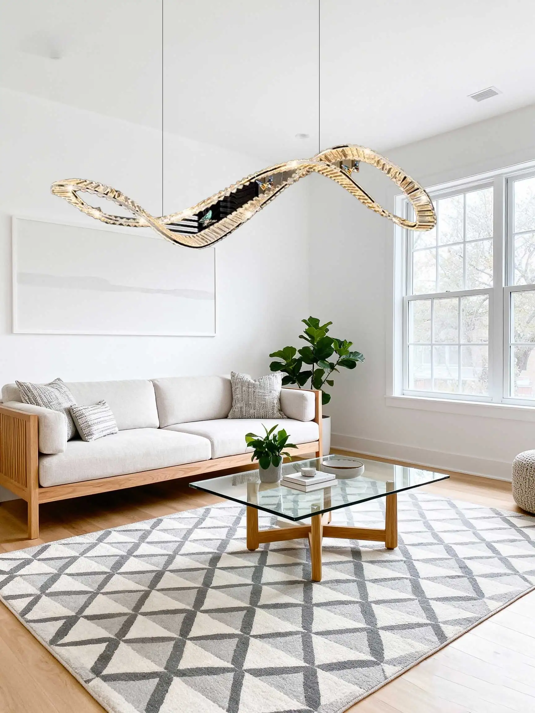 Modern Home Decoration Ring LED Lights Pendant Lamp for Living Room and Dining Room Indoor Hanging Light Fixture