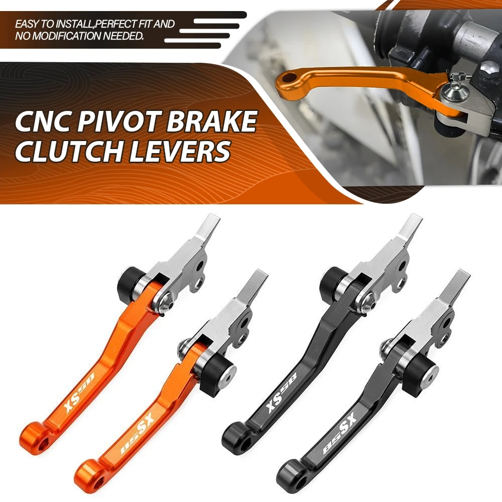

CNC For 85SX XC 2003-2012 85SX XC 2014-2018 2017 Motorcycle Accessories Foldable Pivot Dirt Bike Brake Clutch Levers Cable Lever