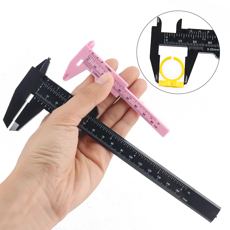 80/150mm Tragbare Kunststoff Augenbraue Messschieber Tattoo Microblading Messschieber Lineal Permanent Make-Up Messwerkzeuge – Detail 6