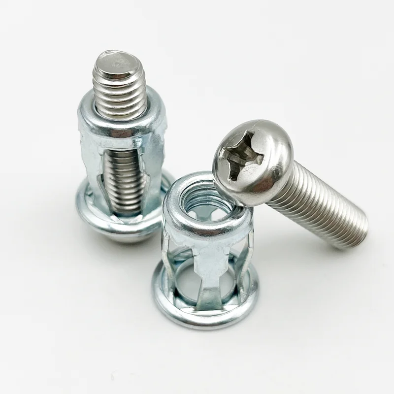 Nietmutter aus Edelstahl 304, Blütenblattform, Schraubenbolzen-Set, Expansion, Metallnietmutter, Plattenklemme, Sicherungshebermuttern M4-M8 – Detail 10
