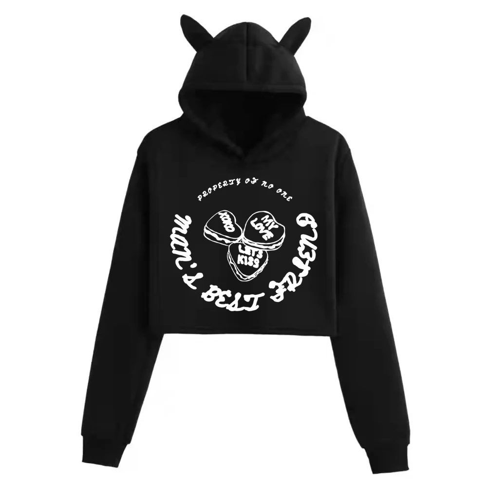 Sweat-shirt à manches longues pour hommes, meilleure amie, propriété de non un cœur, sans couture, Sabrina, oreilles de chat, à la mode pour filles