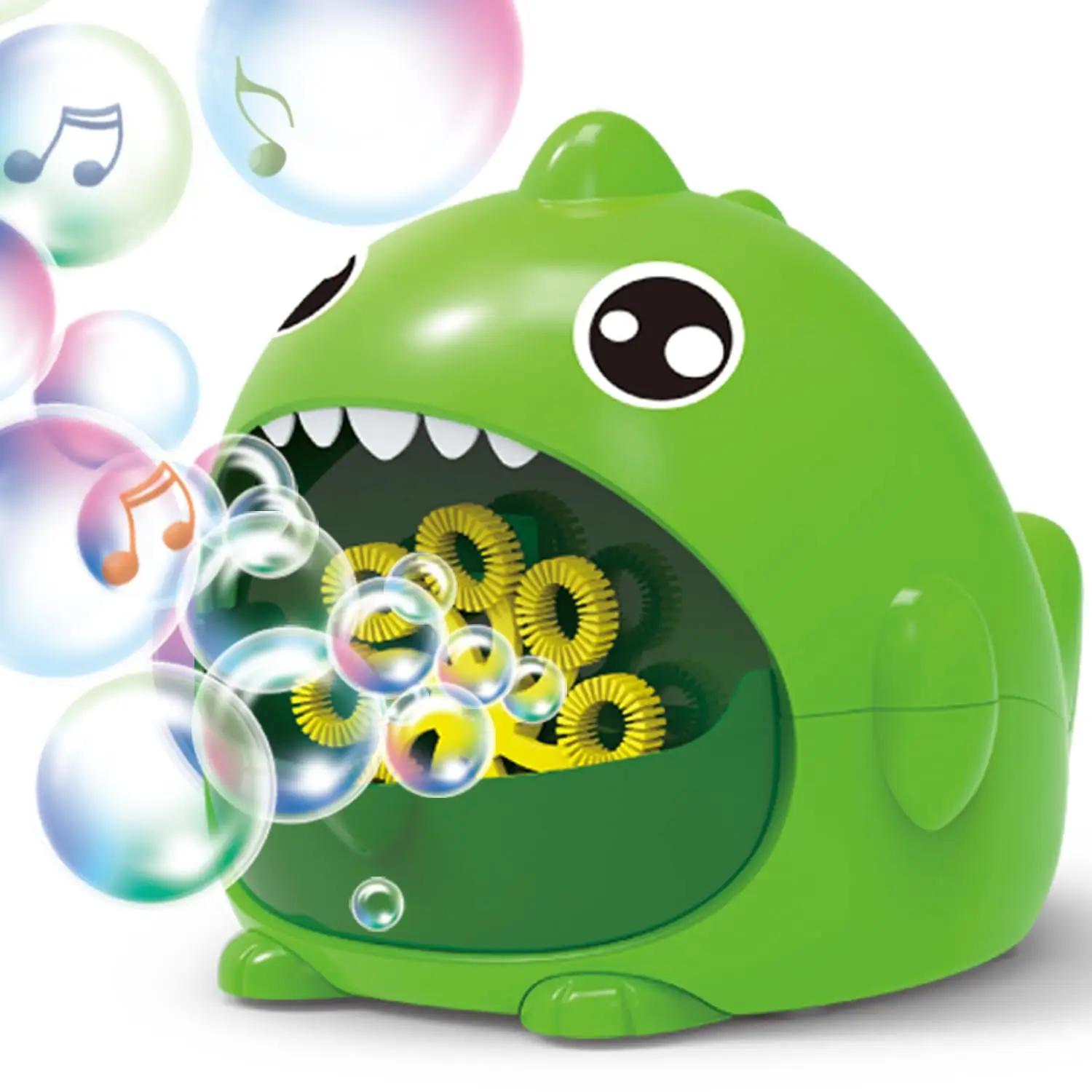 Electric Bubble Maker Toy para crianças Máquina automática de dinossauros Shark Bubble Maker Presente de aniversário para crianças Festa ao ar livre Verão