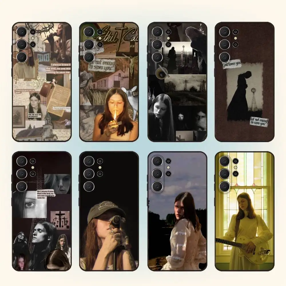

Singer Ethel Cain Preacher's Daughter Phone Case For Samsung S25,S24,S21,S22,S23,S30,Ultra,S20,FE,Lite,10,9,Black Cover
