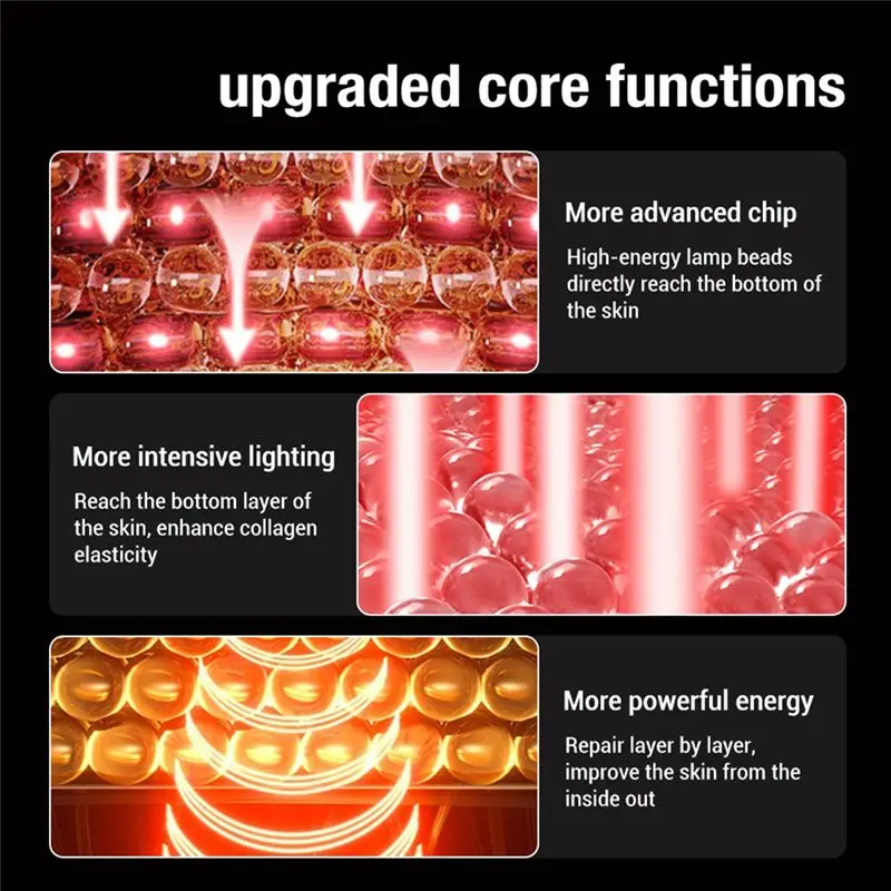 LED Foton Schoonheidsmasker Instrument IPL Verjonging Verlicht fijne lijntjes Fleuren de huidskleur Zacht en huidvriendelijk