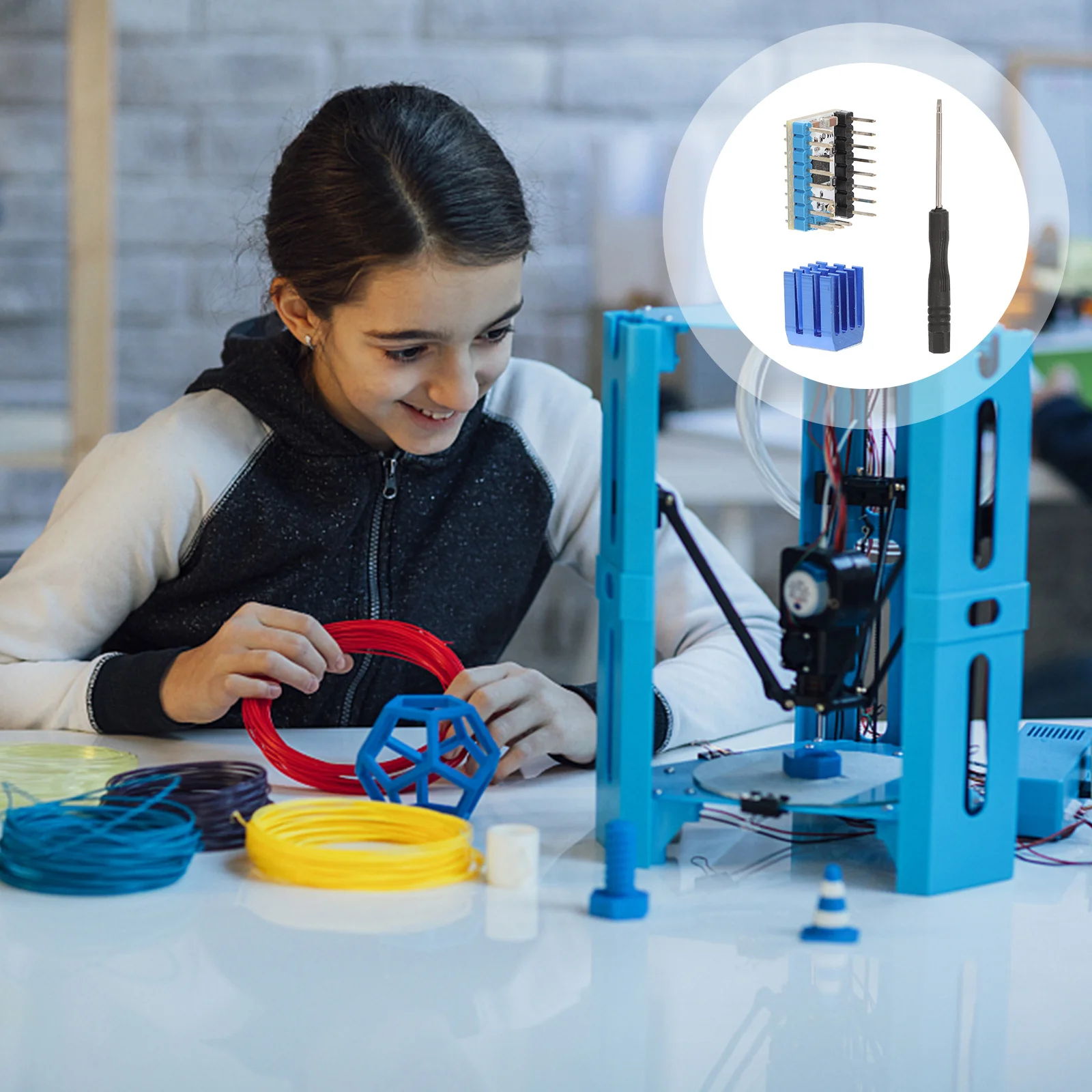 

Драйвер шагового двигателя TMC2209.0 2.0 Драйвер шагового двигателя Peak Quiet Running Advanced Chopper для оборудования 3D-печати