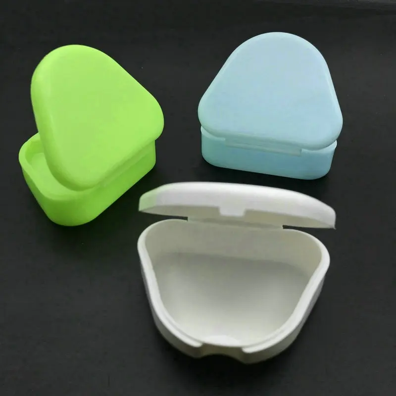 1pc Dental Retainer Box Mouthguards Dentures Sport Guard Denture Storage child and Adult Orthodontic Container