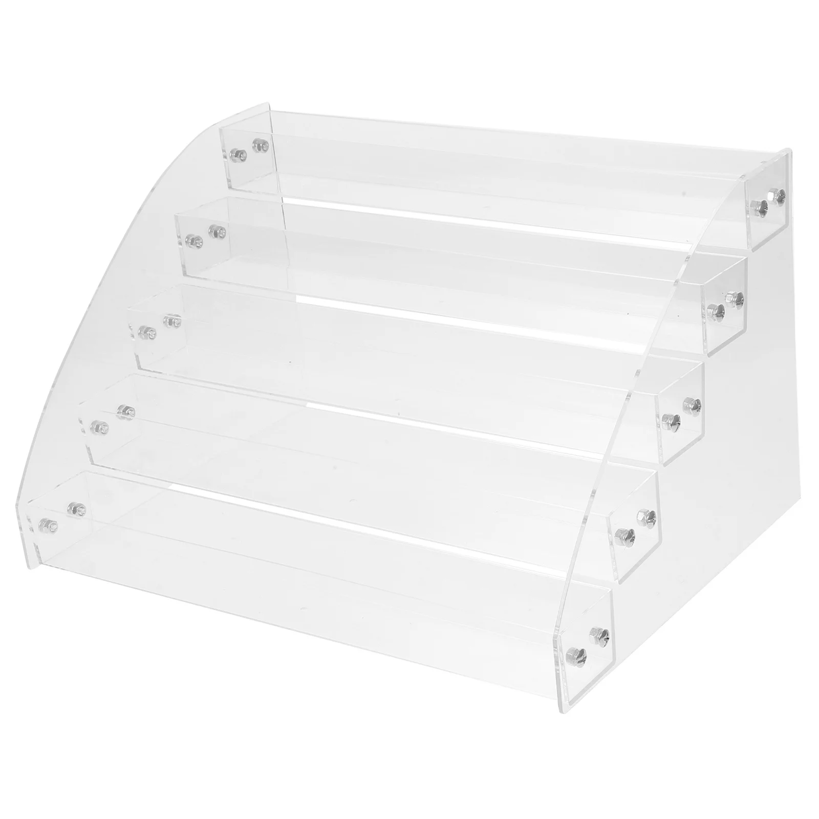 حامل عرض مكتبي مكون من 5 طبقات من الأكريليك الشفاف لتذاكر السحب وكتيبات بطاقات المعايدة وحامل منظم قابل للتركيب على الحائط #1