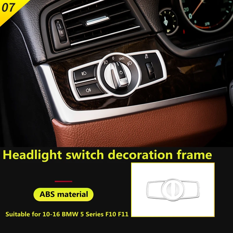 

Car styling steering wheel button decorative frame for BMW 5 series F10 F11 interior modification accessories