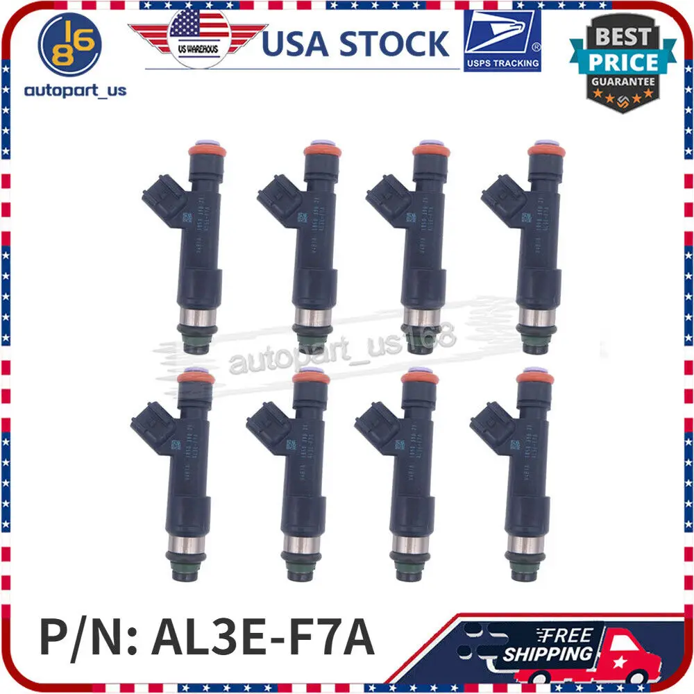 

Set (8) Car Fuel Injectors Nozzle GAS/FLEX For For Ford F-150 F-250 F-350 6.2L V8