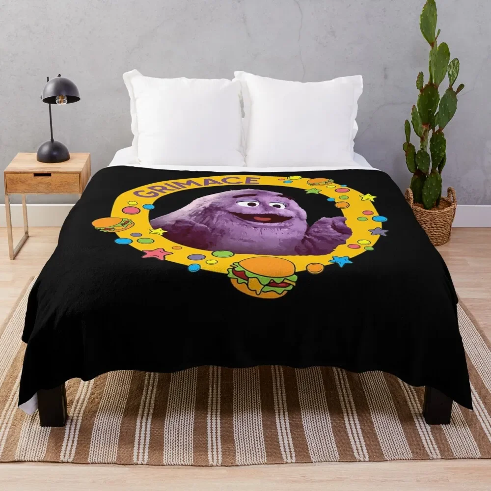 

grimace Throw Blanket Warm Cozy Throw Blanket for Living Room Couch