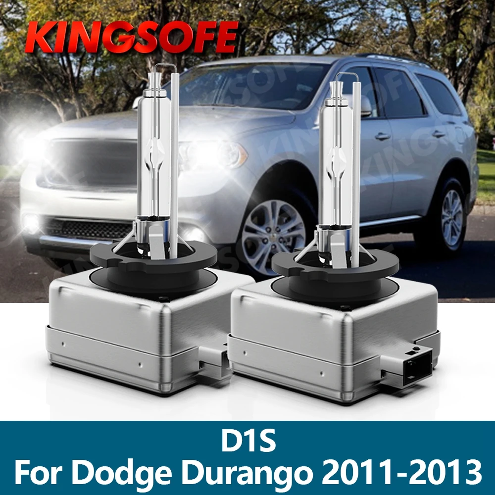 

KINGSOFE 2Pcs HID Headlights Xenon D1S Auto Lights Car Bulb 35W 6000K White High Low Beam For Dodge Durango 2011 2012 2013