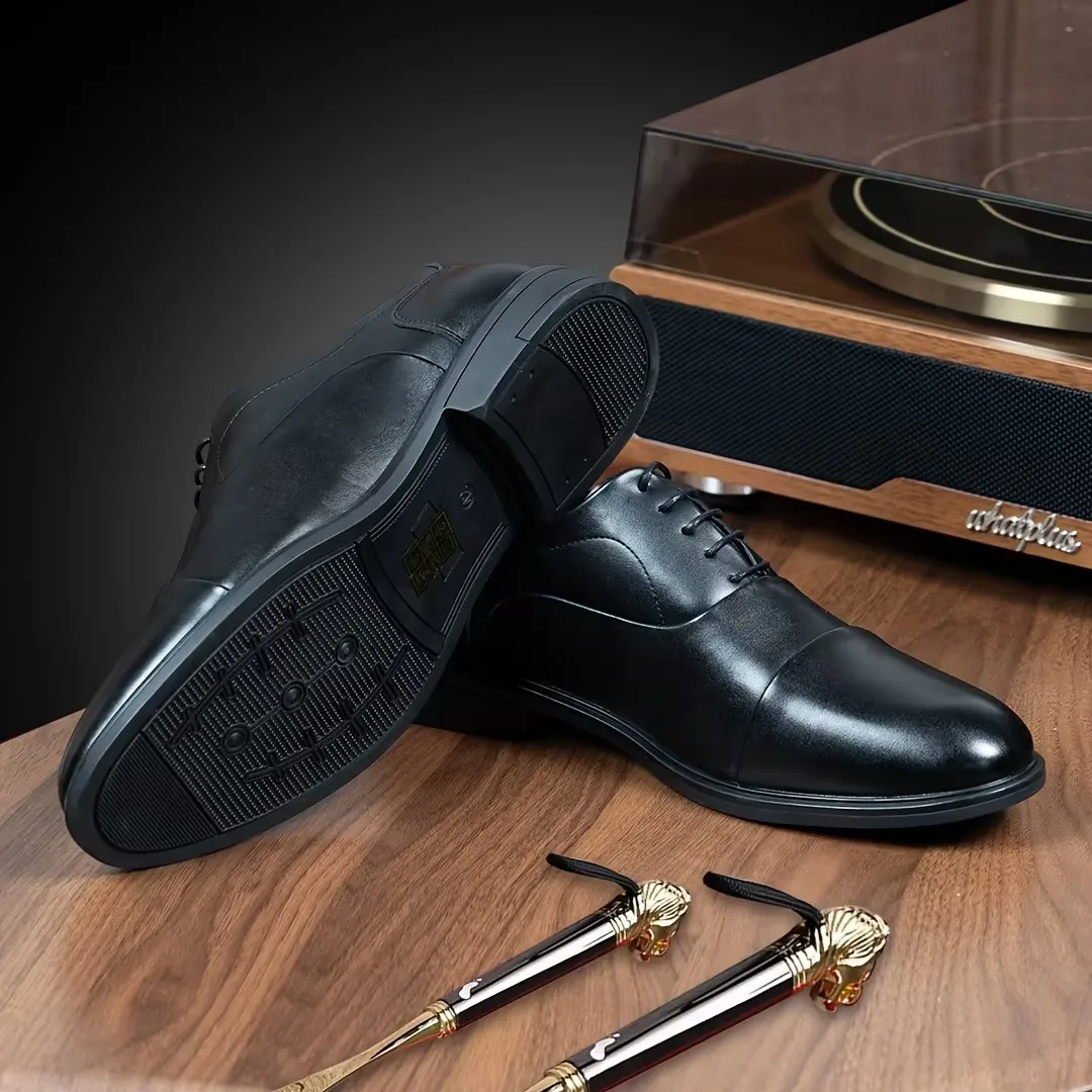 Desai Herren 2026 Herbst Klassische Cap-Toe Oxford-Schuhe Komfort-Leder für Geschäftsreisen, Meetings und ganztägigen formellen Anlass – Detail 5