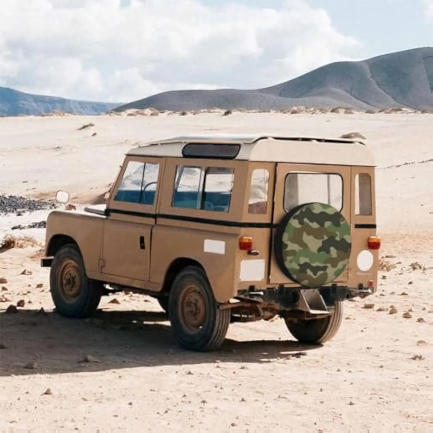 Camouflage Spare Tire Cover Polyester Weatherproof Wheel Protector for RV Trailer SUV Camper - view 3