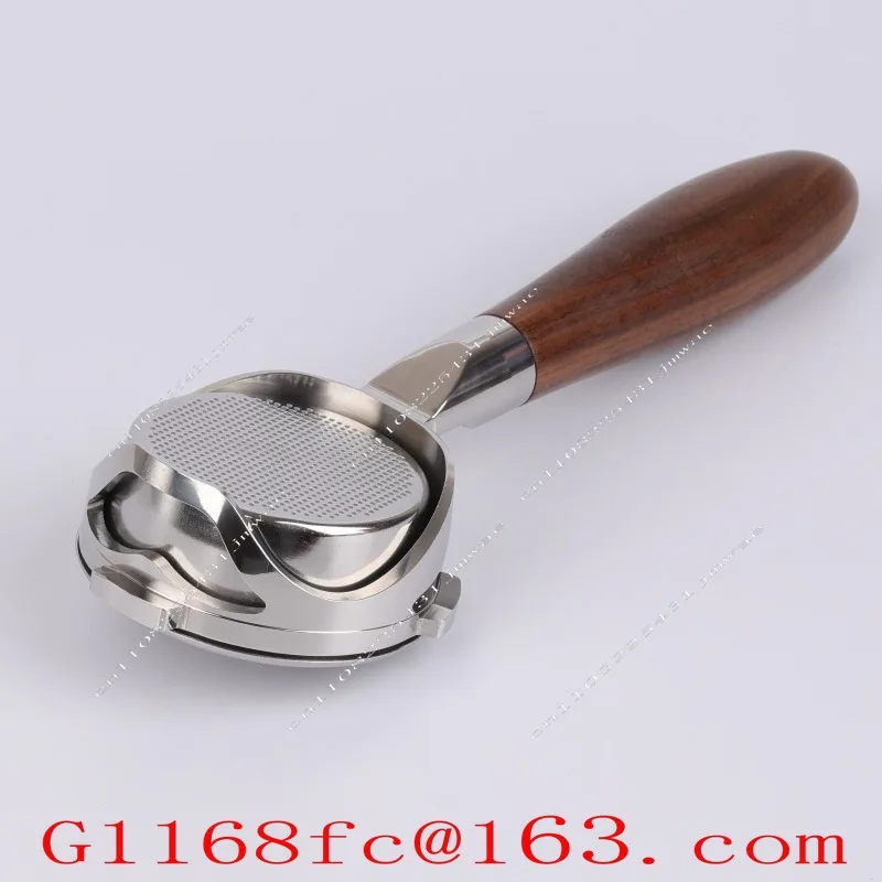 Coffee Machine Handle 58mm Three-ear Stainless Steel, Bottomless Hollow Handle