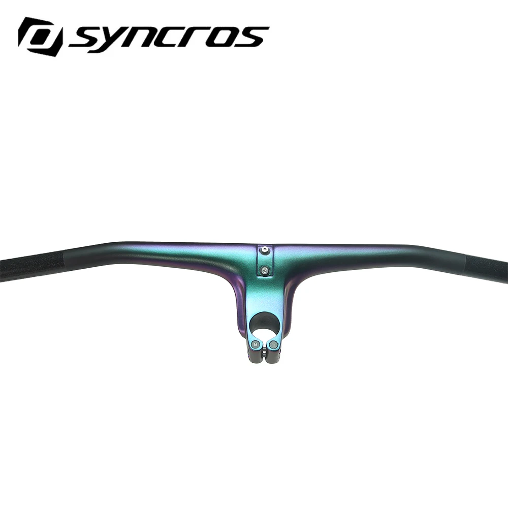 SYNCROS FRASER IC SL WC Chameleon Handlebar Titanium Screws, Road Frame, 20 ° Full Carbon Fibre, Integrated Cockpit, MTB