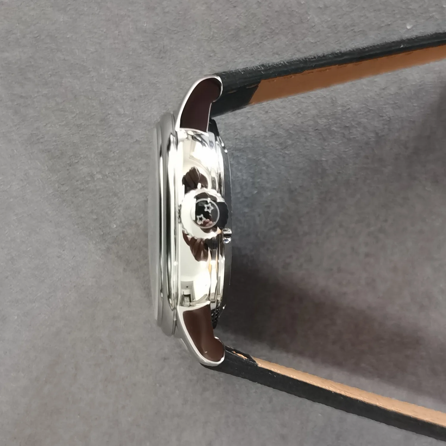 Jacques Genry Men Relógio Automático 38mm Jumping Hour Relógio de Pulso Mecânico Sappire Mirror ST17 Mostrador de Lixamento Azul