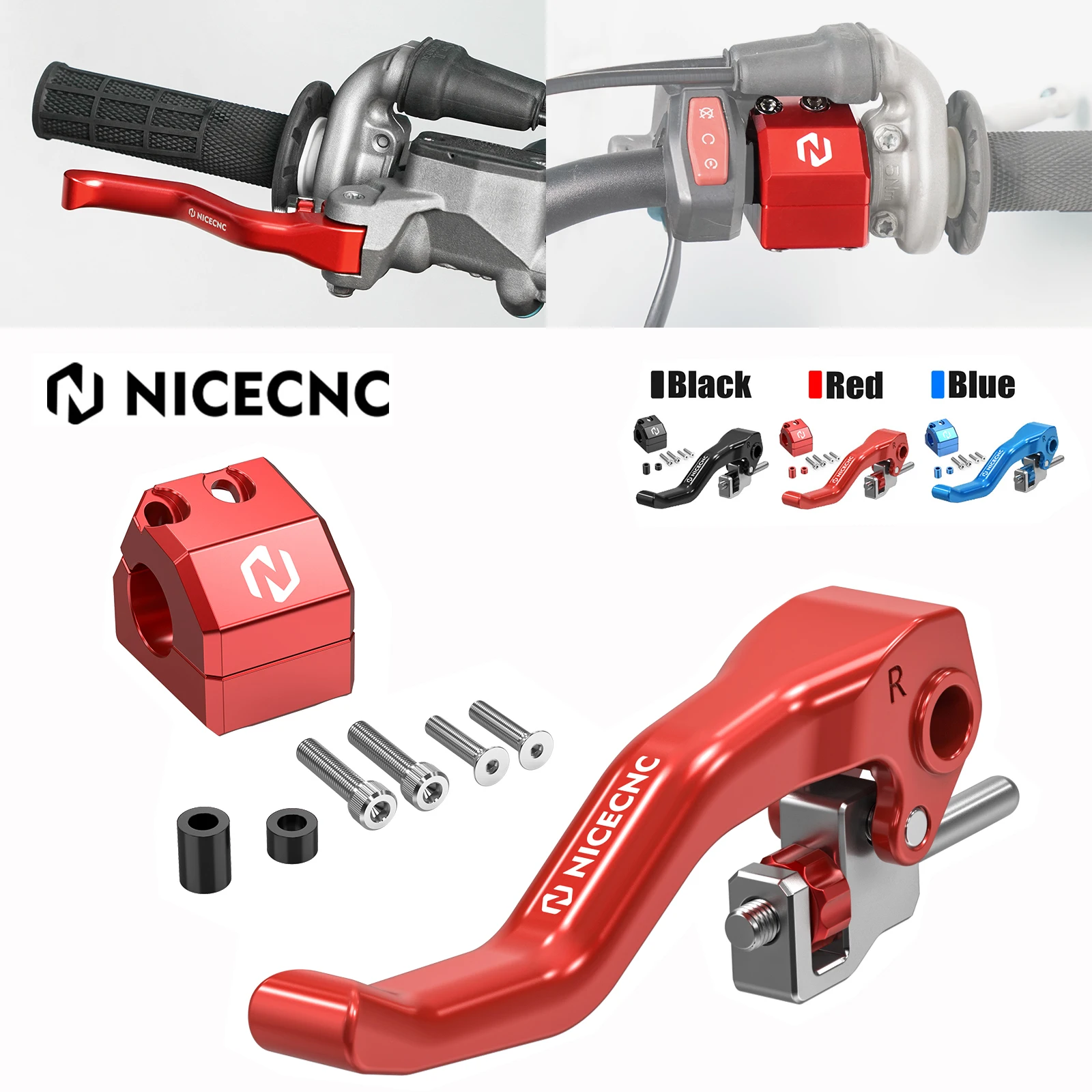 

For GasGas EC 300 2024-2025 Shorty Brake Lever & Front Brake Master Cylinder Reinforcement Kit EC MC EX MCF ECF 125 250 300 350