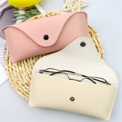 1/3pcs Durable Leather Eye Glasses Sunglasses  Case Convenient Lightweight Protector Box Solid Color Pouch Bag Easy To Carry