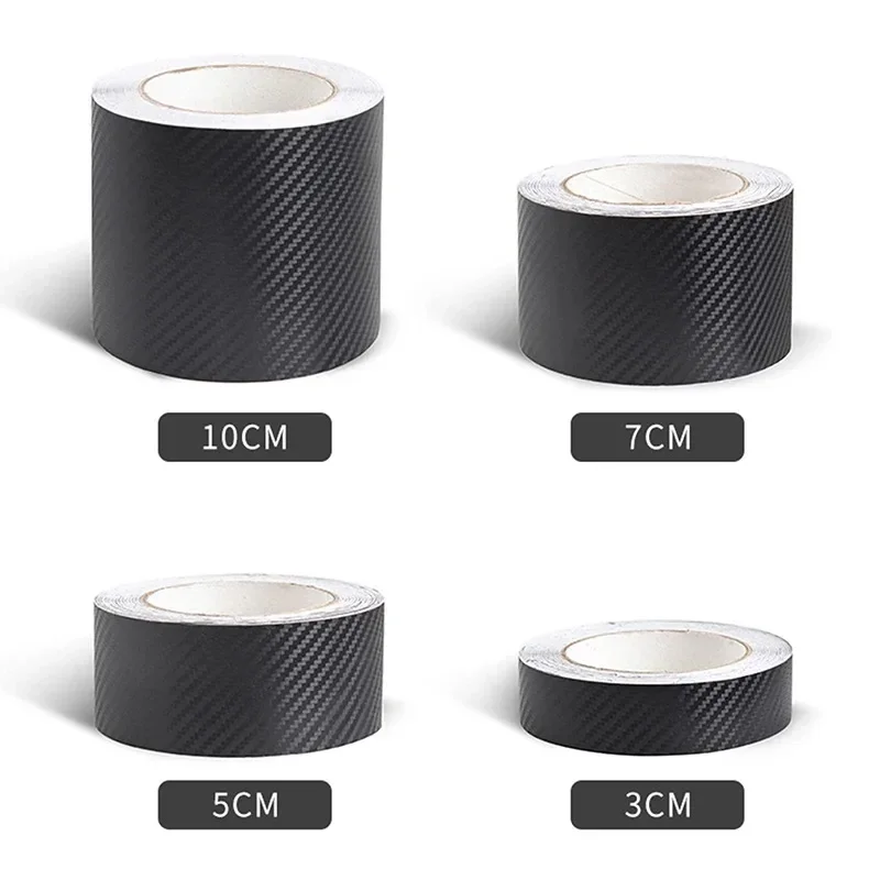 Universal Carbon Fiber Stickers Paste Car Threshold Protective Film Automotive Anti Scratch Waterproof Matte Auto Nano Sticker