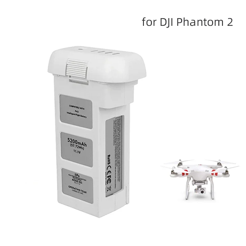 

Drone Battery for DJI Phantom 2,Phantom 2 Vision,Phantom 2 Vision Plus 5200mAh 11.1V Rechargeable Battery Drone Parts